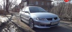 849 р. Комплект широких ресничек Evo V2  Mitsubishi Lancer  9 (2003-2009) 1-ый рестайлинг седан, 1-ый рестайлинг универсал, 2-ой рестайлинг седан, 2-ой рестайлинг универсал (Неокрашенные)  с доставкой в г. Москва. Увеличить фотографию 4