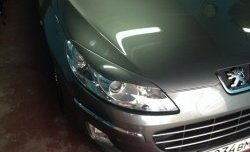 1 279 р. Реснички на фары RA Peugeot 407 седан (2004-2010) (Неокрашенные)  с доставкой в г. Москва. Увеличить фотографию 2