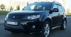 2 849 р. Накладка переднего бампера Sport Mitsubishi Outlander XL (CW)  дорестайлинг (2005-2009) (Неокрашенная)  с доставкой в г. Москва. Увеличить фотографию 12