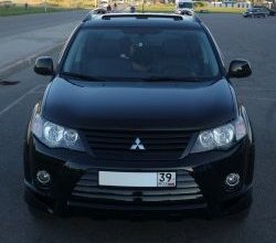 2 849 р. Накладка переднего бампера Sport Mitsubishi Outlander XL (CW)  дорестайлинг (2005-2009) (Неокрашенная)  с доставкой в г. Москва. Увеличить фотографию 13