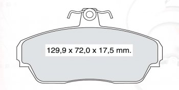 629 р. Колодка переднего дискового тормоза DAFMI INTELLI ГАЗ 31107 (2004-2009)  с доставкой в г. Москва. Увеличить фотографию 3