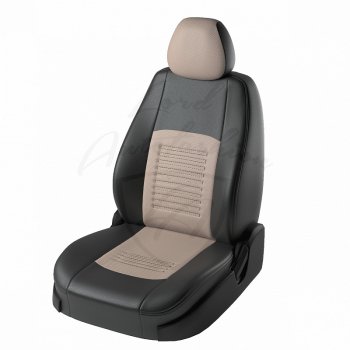 7 999 р. Чехлы для сидений Lord Autofashion Турин (экокожа, отд. бока)  Geely Emgrand EC7 (2009-2020) седан дорестайлинг, хэтчбек, седан 1-ый рестайлинг, седан 2-ой рестайлинг (Черный, вставка бежевая)  с доставкой в г. Москва. Увеличить фотографию 1