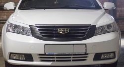 849 р. Реснички на фары Кураж Geely Emgrand EC7 седан дорестайлинг (2009-2016) (Неокрашенные)  с доставкой в г. Москва. Увеличить фотографию 2