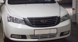 849 р. Реснички на фары Кураж Geely Emgrand EC7 седан дорестайлинг (2009-2016) (Неокрашенные)  с доставкой в г. Москва. Увеличить фотографию 3