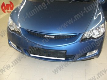 4 599 р. Решетка радиатора MUGEN  Honda Civic  FD (2005-2008) седан дорестайлинг (Неокрашенная)  с доставкой в г. Москва. Увеличить фотографию 3