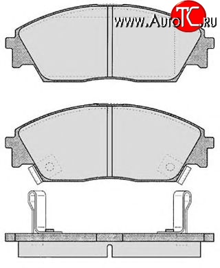 6 849 р. Передние тормозные колодки Tokico RN266M Honda Civic FD седан дорестайлинг (2005-2008)  с доставкой в г. Москва