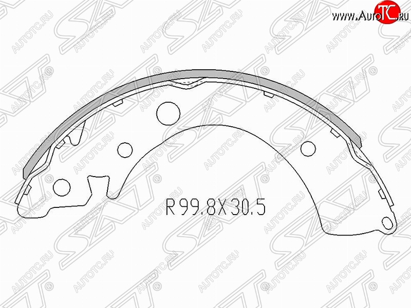 1 439 р. Колодки тормозные задние SAT  Honda Civic  FK,FN - Jazz  с доставкой в г. Москва