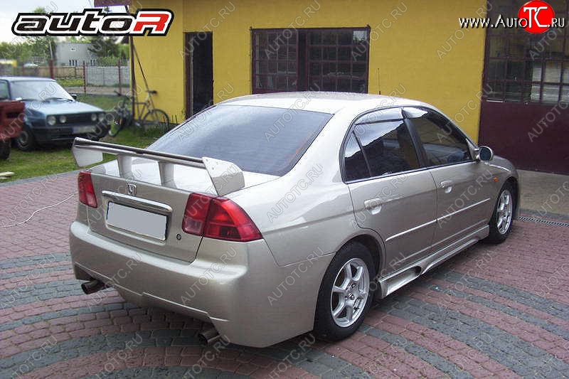 22 899 р. Задний бампер Jaguar Honda Civic ES седан дорестайлинг (2000-2003)  с доставкой в г. Москва