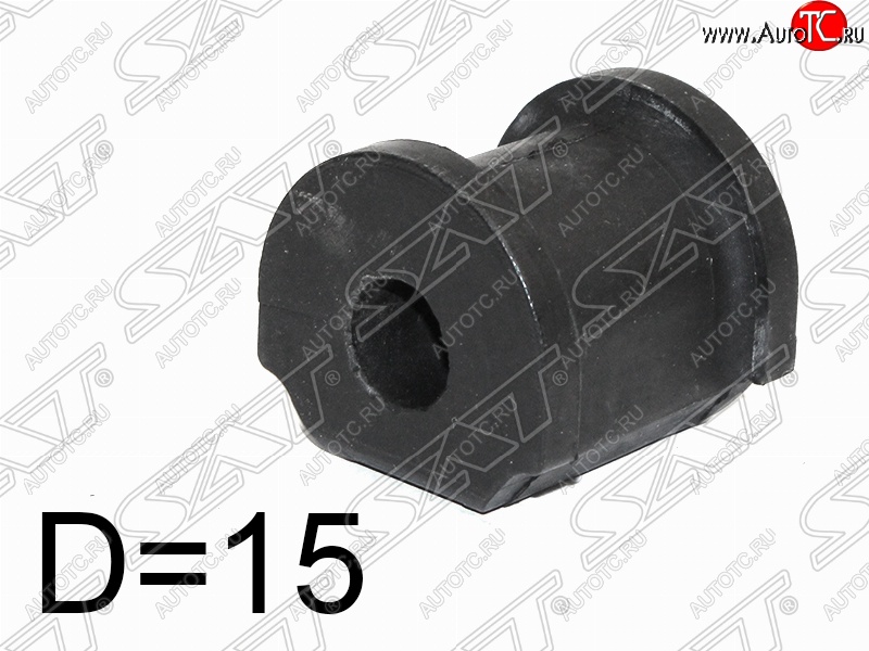 125 р. Втулка переднего стабилизатора SAT (D=15)  Honda Civic ( ES,  EP,  EU) (2000-2006) седан дорестайлинг, хэтчбэк 3 дв. дорестайлинг, хэтчбэк 5 дв. дорестайлинг,  хэтчбэк 5 дв. рестайлинг, седан рестайлинг, хэтчбэк 3 дв. рестайлинг  с доставкой в г. Москва