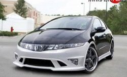 4 499 р. Пороги накладки NeoDesign Honda Civic FK,FN хэтчбэк 5 дв. дорестайлинг (2005-2008)  с доставкой в г. Москва. Увеличить фотографию 2