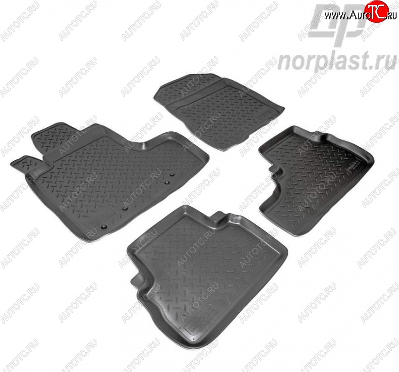 2 599 р. Комплект салонных ковриков Norplast Honda CR-V RE1,RE2,RE3,RE4,RE5,RE7 дорестайлинг (2007-2010)  с доставкой в г. Москва