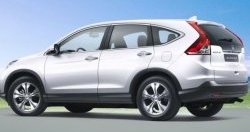 2 149 р. Накладки на внешние ручки дверей СТ Honda CR-V RM1,RM3,RM4 дорестайлинг (2012-2015) (Неокрашенные)  с доставкой в г. Москва. Увеличить фотографию 3