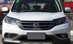 9 749 р. Накладка на передний бампер CT  Honda CR-V  RM1,RM3,RM4 (2012-2015) дорестайлинг (Неокрашенная)  с доставкой в г. Москва. Увеличить фотографию 1