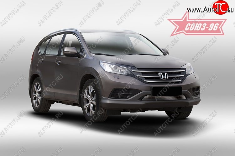 5 084 р. Декоративный элемент воздухозаборника Souz-96 (d10) Honda CR-V RM1,RM3,RM4 дорестайлинг (2012-2015)  с доставкой в г. Москва