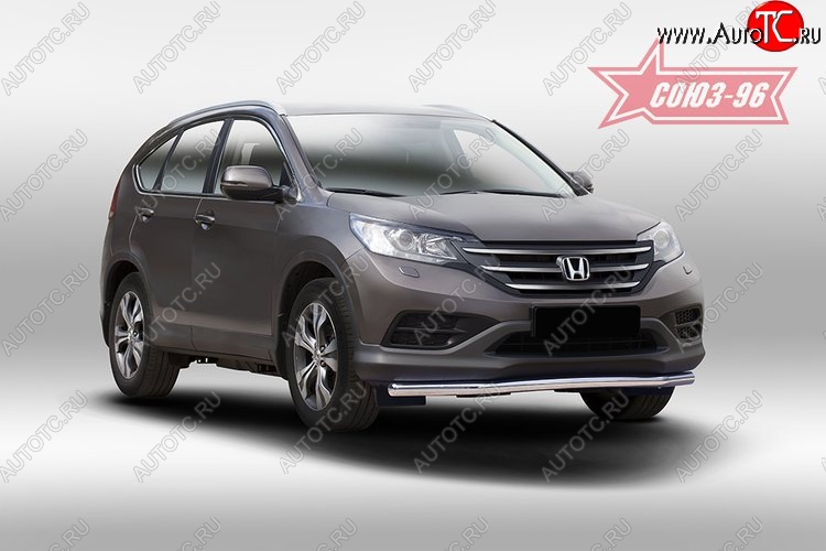 12 059 р. Защита переднего бампера одинарная Souz-96 (d60) Honda CR-V RM1,RM3,RM4 дорестайлинг (2012-2015)  с доставкой в г. Москва