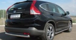 14 849 р. Защита порогов из круглой трубы диаметром 63 мм Russtal Honda CR-V RM1,RM3,RM4 дорестайлинг (2012-2015) (Защита порогов с со скосами на торцах (вариант 1))  с доставкой в г. Москва. Увеличить фотографию 4