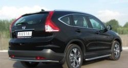 14 499 р. Одинарная защита заднего бампера из трубы диаметром 42 мм SLITKOFF Honda CR-V RM1,RM3,RM4 дорестайлинг (2012-2015)  с доставкой в г. Москва. Увеличить фотографию 3