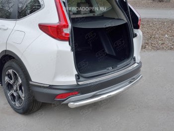 2 749 р. Накладка на задний бампер Russtal (лист) Honda CR-V RW,RT дорестайлинг (2016-2020)  с доставкой в г. Москва. Увеличить фотографию 3