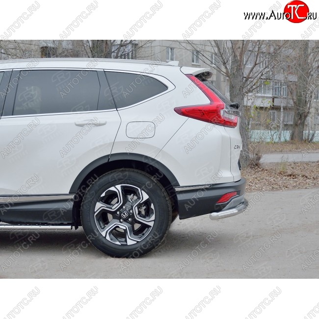 16 999 р. Защита заднего бампера (Ø63 мм, нержавейка) SLITKOFF  Honda CR-V  RW,RT (2016-2020) дорестайлинг  с доставкой в г. Москва