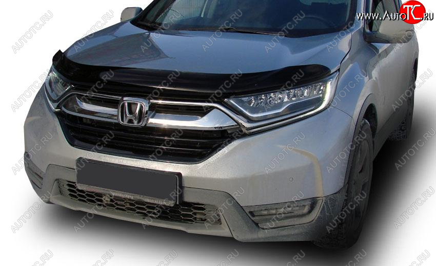 4 599 р. Дефлектор капота SIM Honda CR-V RW,RT дорестайлинг (2016-2020)  с доставкой в г. Москва