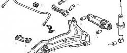 1 229 р. Полиуретановый сайлентблок верхнего поперечного рычага задней подвески Точка Опоры Honda CR-V RD1,RD2,RD3  дорестайлинг (1995-1998)  с доставкой в г. Москва. Увеличить фотографию 2