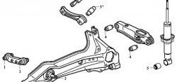 2 469 р. Полиуретановый сайлентблок продольного рычага задней подвески Точка Опоры  Honda CR-V  RD1,RD2,RD3 - partner  с доставкой в г. Москва. Увеличить фотографию 2