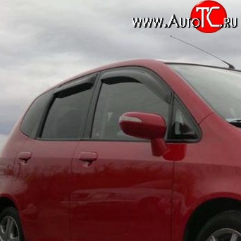 899 р. Дефлекторы окон (ветровики) Novline 4 шт Honda Fit 1 GD дорестайлинг (2001-2004)  с доставкой в г. Москва