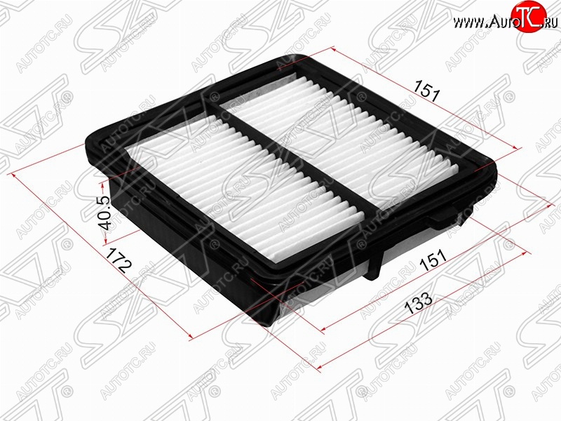 359 р. Фильтр воздушный двигателя SAT (172/151х.151/133х40.5 mm)  Honda Insight  ZE2 (2009-2014) хэтчбэк 5 дв. дорестайлинг, хэтчбэк 5 дв. рестайлинг  с доставкой в г. Москва