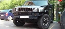 12 599 р. Решётка радиатора Standart HUMMER H2 (2002-2009) (Неокрашенная)  с доставкой в г. Москва. Увеличить фотографию 2