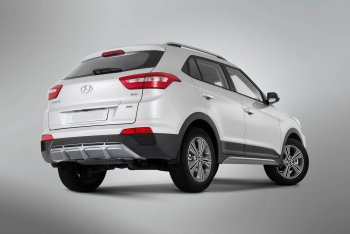 9 399 р. Накладка заднего бампера Xmug  Hyundai Creta  GS (2015-2021) дорестайлинг, рестайлинг (Неокрашенная)  с доставкой в г. Москва. Увеличить фотографию 4