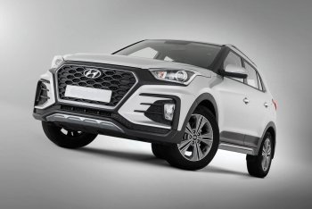 22 499 р. Передний бампер Xmug Hyundai Creta GS дорестайлинг (2015-2019) (Неокрашенный)  с доставкой в г. Москва. Увеличить фотографию 3