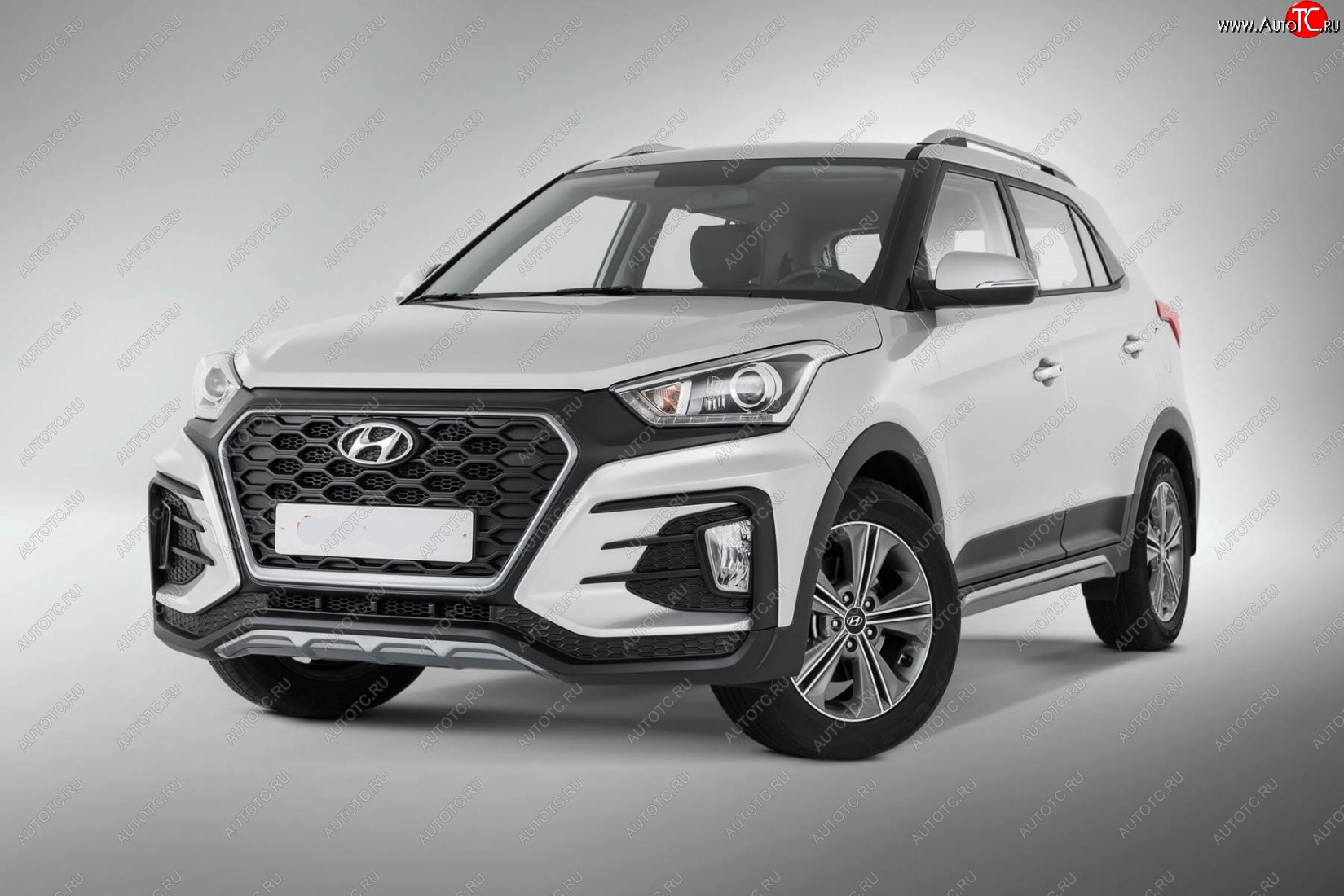 22 499 р. Передний бампер Xmug Hyundai Creta GS дорестайлинг (2015-2019) (Неокрашенный)  с доставкой в г. Москва