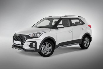 22 499 р. Передний бампер Xmug Hyundai Creta GS дорестайлинг (2015-2019) (Неокрашенный)  с доставкой в г. Москва. Увеличить фотографию 4