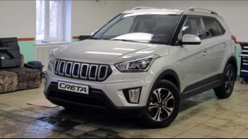 8 099 р. Решётка радиатора Next Hyundai Creta GS дорестайлинг (2015-2019) (цвет: Чёрный матовый с серебристым выделением ноздрей)  с доставкой в г. Москва. Увеличить фотографию 4