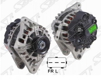 12 349 р. Генератор SAT (12V/90A, Hyundai 1.8, 2.0 / KIA 2.0)  Hyundai Elantra ( HD,  MD) (2006-2013), KIA Soul  AM (2008-2014), KIA Sportage  2 JE,KM (2008-2010)  с доставкой в г. Москва. Увеличить фотографию 1