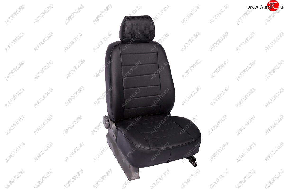 6 249 р. Чехлы для сидений SeiNtex (экокожа, 40/60) Hyundai Elantra HD (2006-2011) (черный)  с доставкой в г. Москва