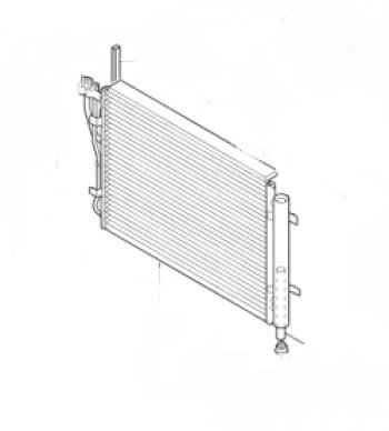 6 099 р. Радиатор кондиционера SAT Hyundai i20 PB хэтчбэк дорестайлинг (2008-2012)  с доставкой в г. Москва. Увеличить фотографию 1