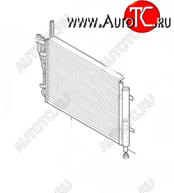 6 099 р. Радиатор кондиционера SAT Hyundai i20 PB хэтчбэк дорестайлинг (2008-2012)  с доставкой в г. Москва