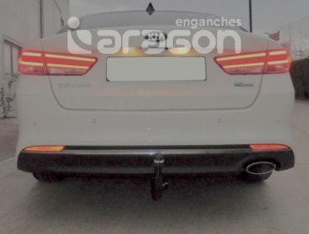 22 699 р. Фаркоп Aragon.(шар V)  Hyundai I40  1 VF (2011-2015), KIA Optima ( 4 JF,  JF) (2015-2020)  с доставкой в г. Москва. Увеличить фотографию 2