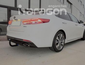 22 699 р. Фаркоп Aragon.(шар V)  Hyundai I40  1 VF (2011-2015), KIA Optima ( 4 JF,  JF) (2015-2020)  с доставкой в г. Москва. Увеличить фотографию 3