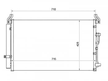 Радиатор кондиционера SAT Hyundai IX55 EN (2006-2013)