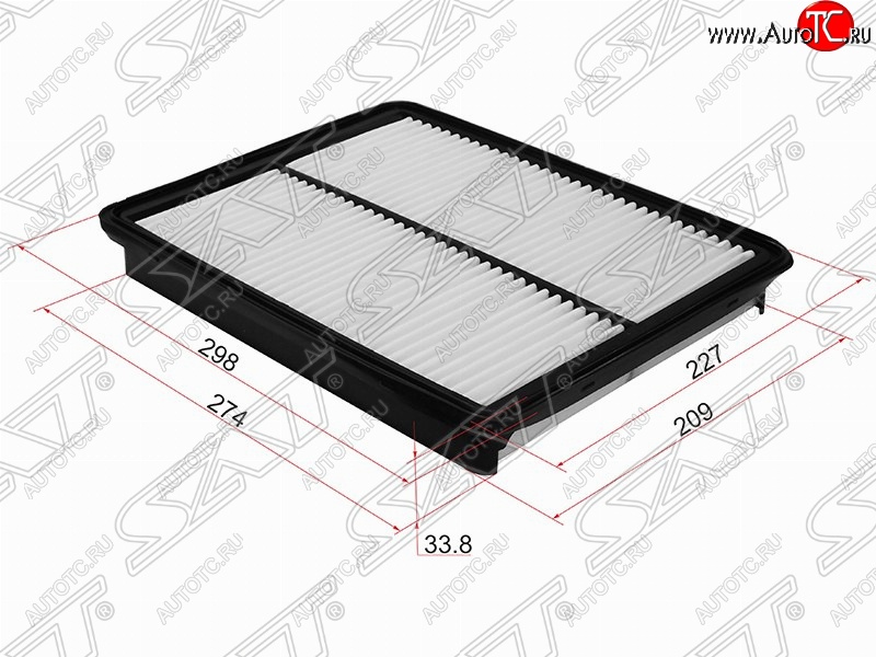 399 р. Фильтр воздушный двигателя (2.4) SAT  Hyundai Santa Fe  DM (2012-2016), KIA Sorento  XM (2009-2015)  с доставкой в г. Москва