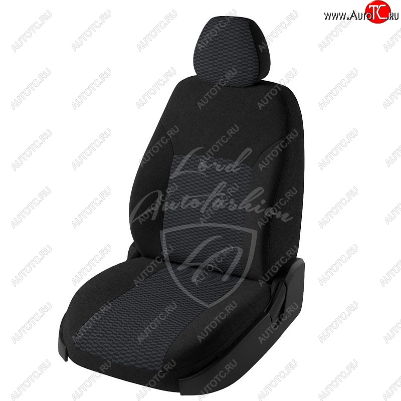 5 699 р. Чехлы для сидений Lord Autofashion Дублин (жаккард, раздельная спинка)  Hyundai Solaris  RBr (2010-2017) хэтчбэк дорестайлинг, хэтчбэк рестайлинг (Черный, вставка Прямоугольник черный)  с доставкой в г. Москва