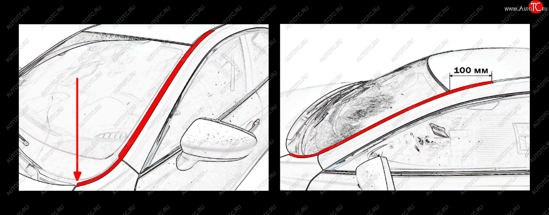 1 849 р. Водостоки лобового стекла Стрелка 11 Hyundai Sonata LF рестайлинг (2017-2019)  с доставкой в г. Москва