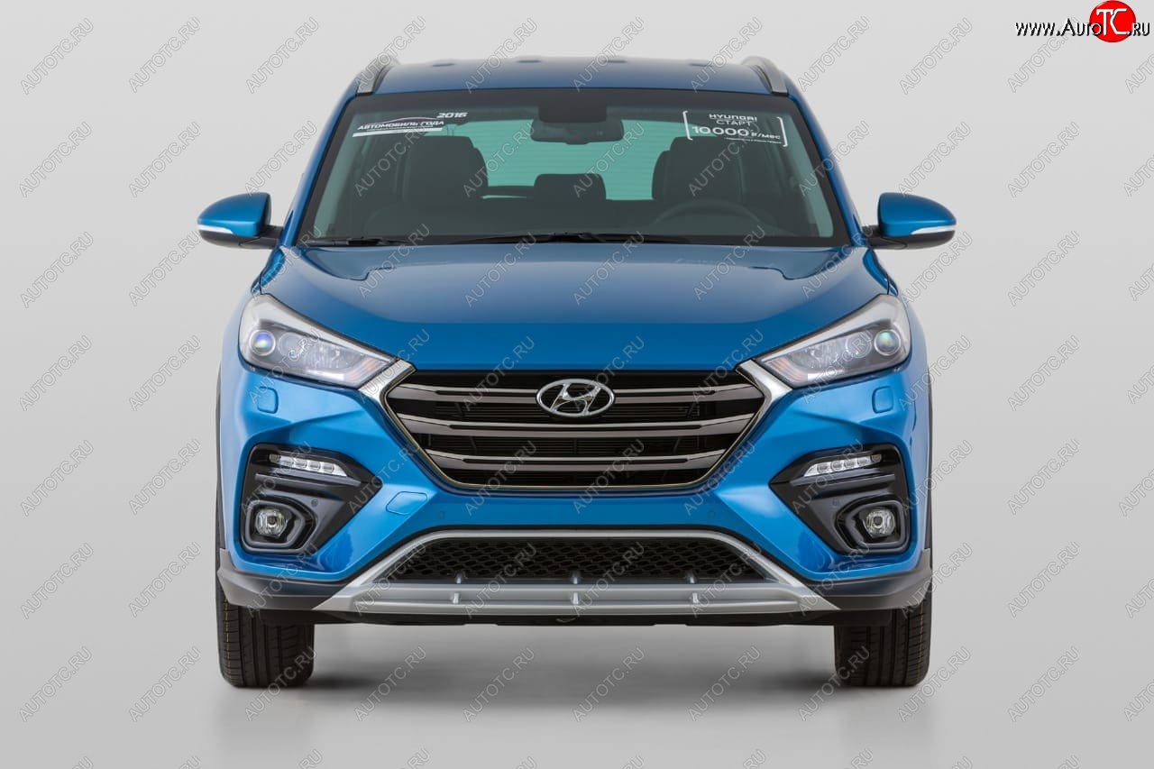 21 899 р. Передний бампер YT  Hyundai Tucson  TL (2015-2018) дорестайлинг (Неокрашенный)  с доставкой в г. Москва