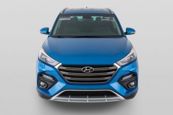 21 899 р. Передний бампер YT  Hyundai Tucson  TL (2015-2018) дорестайлинг (Неокрашенный)  с доставкой в г. Москва. Увеличить фотографию 6