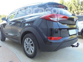 48 999 р. Фаркоп Aragon (съемный шар тип S - горизонтальный выдвижной шар) Hyundai Tucson TL дорестайлинг (2015-2018)  с доставкой в г. Москва. Увеличить фотографию 2