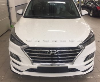 6 799 р. Юбка переднего бампера АВТОКРАТ Hyundai Tucson TL рестайлинг (2018-2021) (Неокрашенная)  с доставкой в г. Москва. Увеличить фотографию 1