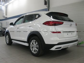 6 799 р. Юбка заднего бампера АВТОКРАТ Hyundai Tucson TL рестайлинг (2018-2021) (Неокрашенная)  с доставкой в г. Москва. Увеличить фотографию 2