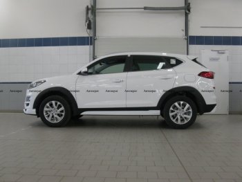 7 949 р. Накладки пластиковых порогов АВТОКРАТ Hyundai Tucson TL рестайлинг (2018-2021) (Неокрашенные)  с доставкой в г. Москва. Увеличить фотографию 1